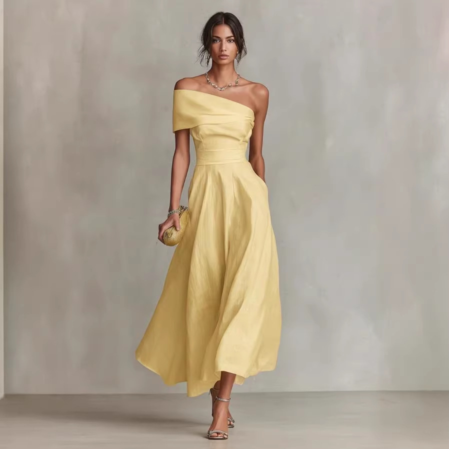 Summer Clothing Women Sale - elegant off shoulder long party dresses