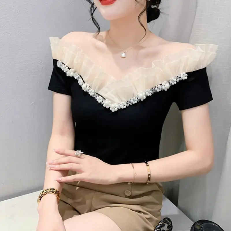 Summer Clothing Reviews - Summer Outfit Woman Tops Off Shoulder