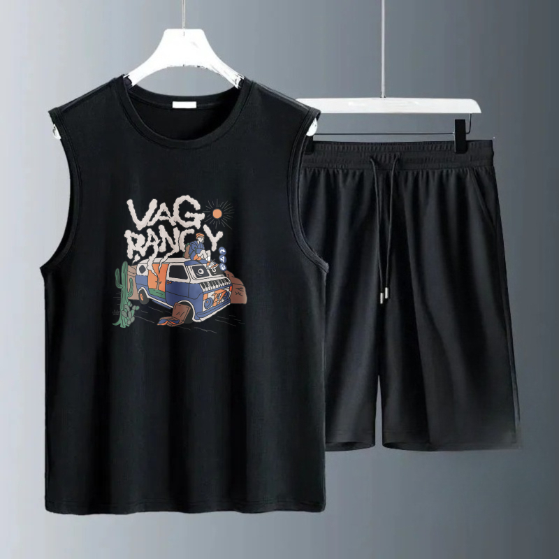Men's Tank Top Sets 2026 Summe - Summer Clothing Beach ulasan dan harga
