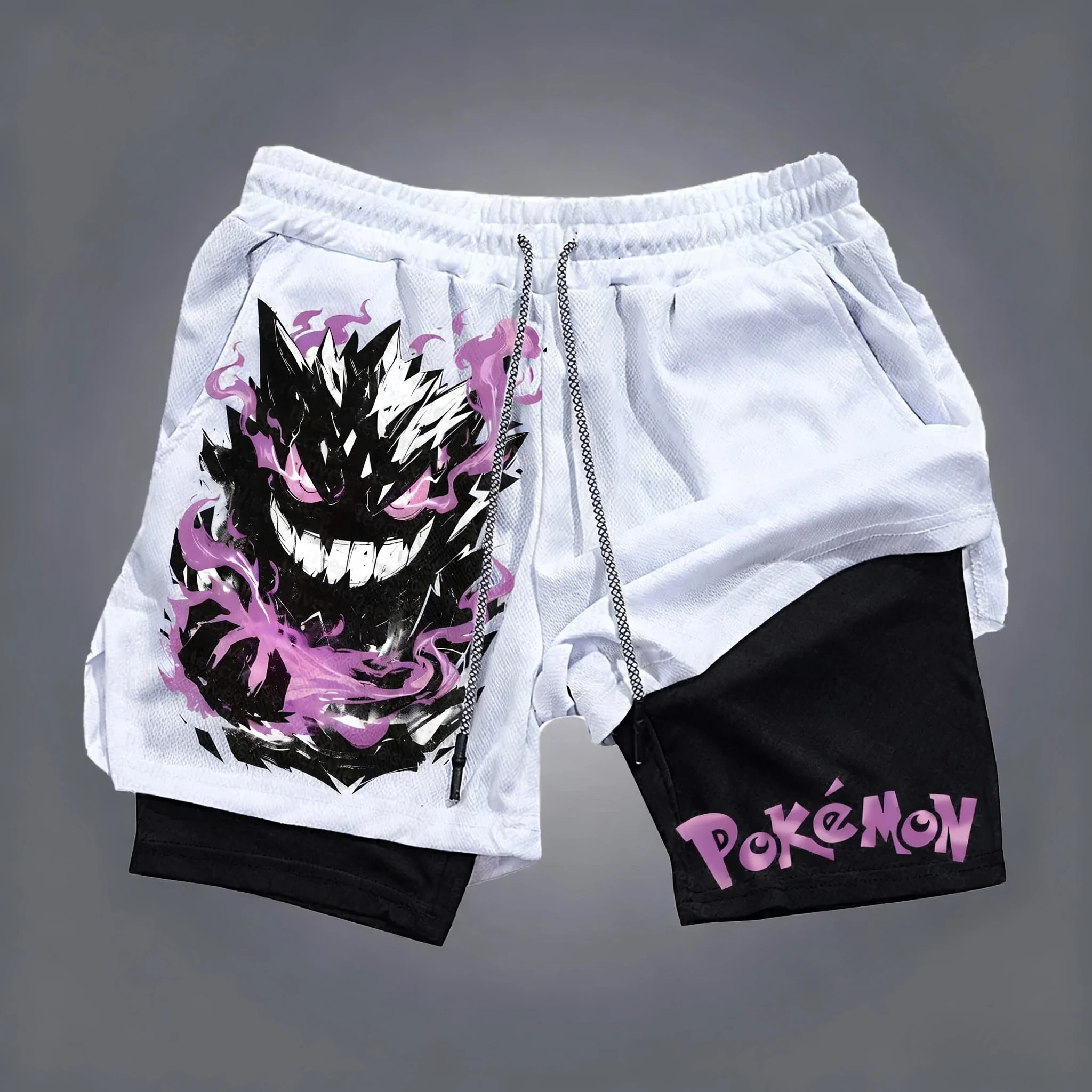 Pokémon Anime White Double Lay - Summer Clothing Layering ulasan dan harga