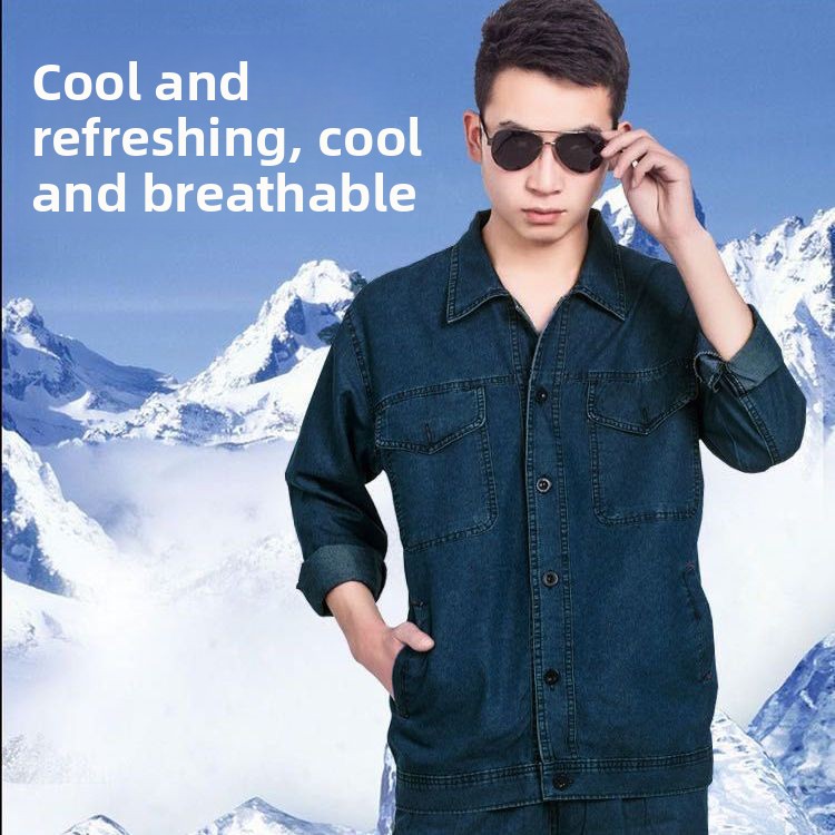 Lightweight Summer Denim Workw - Summer Clothing Long Sleeve ulasan dan harga
