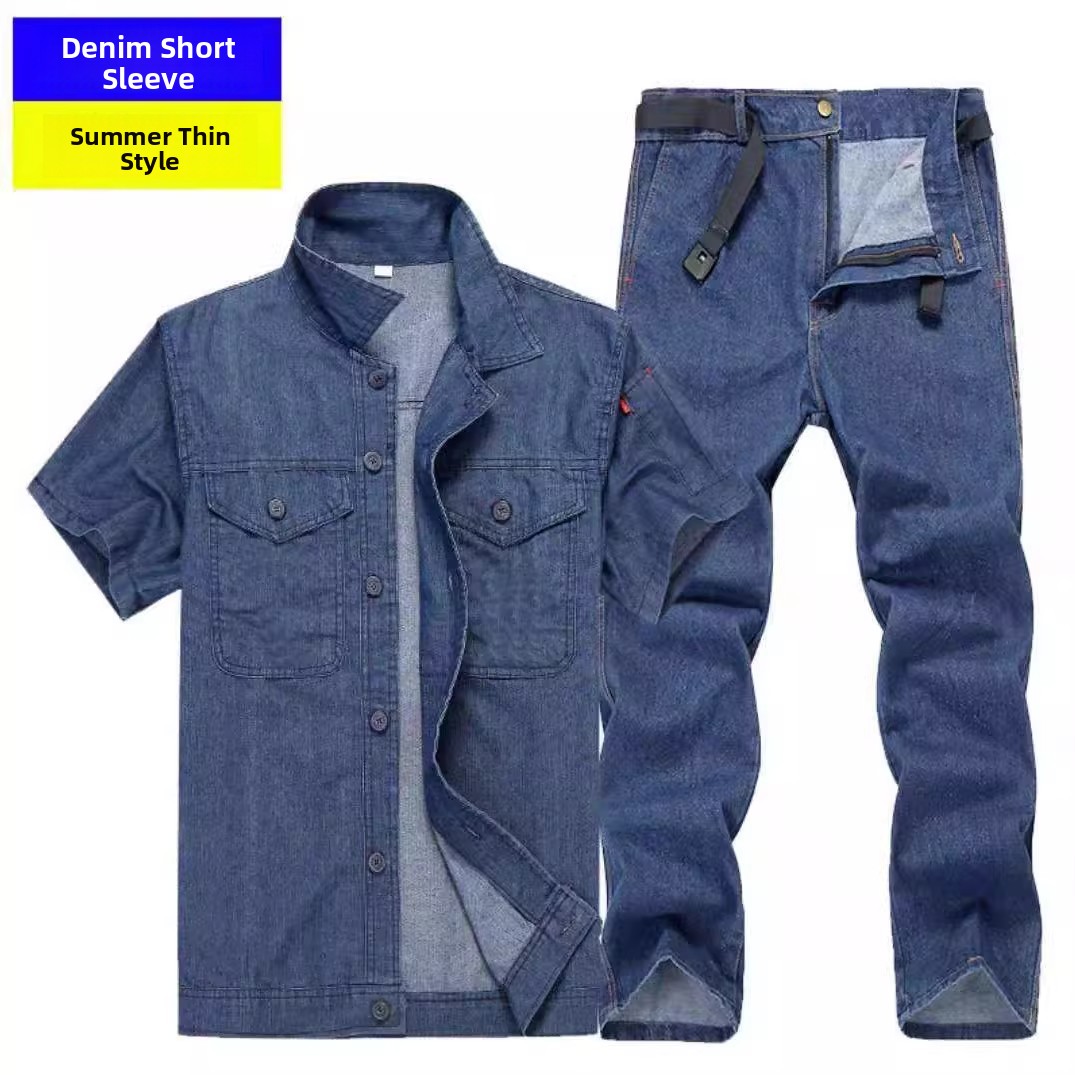 Lightweight Summer Denim Workw - Summer Clothing Long Sleeve ulasan dan harga