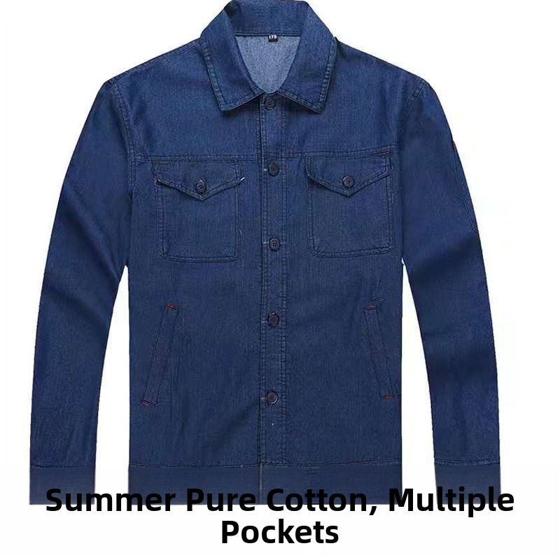 Lightweight Summer Denim Workw - Summer Clothing Long Sleeve ulasan dan harga