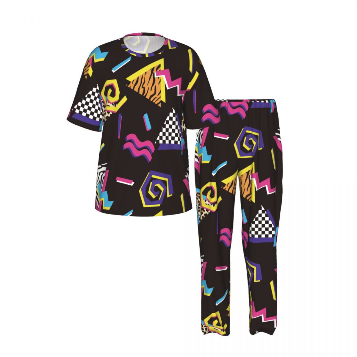Men Pajamas Suit Short Sleeved - Summer Clothing Long Sleeve ulasan dan harga