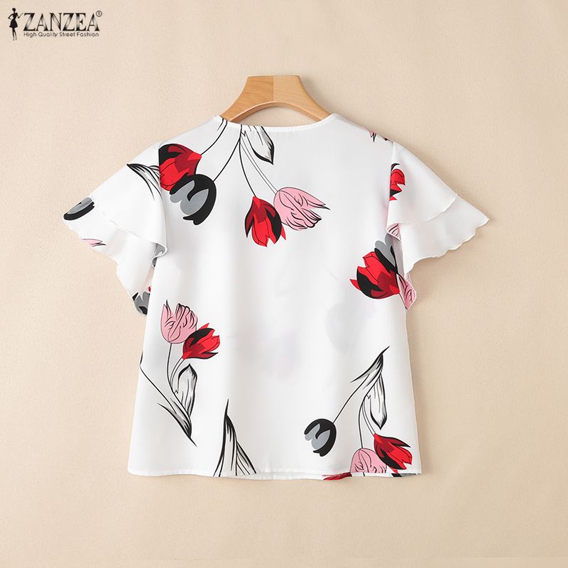 ZANZEA Woman Summer Floral Pri - Summer Clothing Layering ulasan dan harga