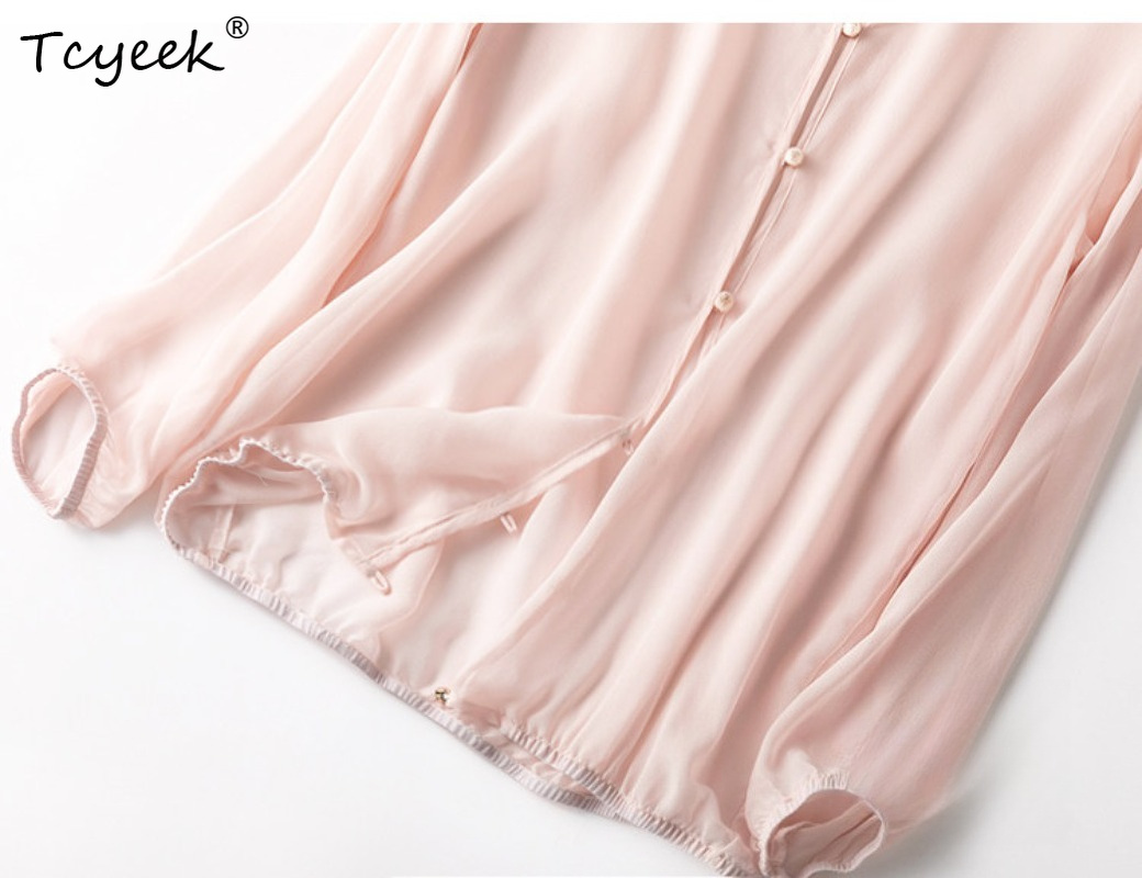 Tcyeek 100% Real Mulberry Silk - Summer Clothing Women ulasan dan harga