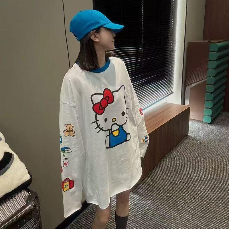 Long-Sleeved Hello Kitty Summe - Summer Clothing Women ulasan dan harga