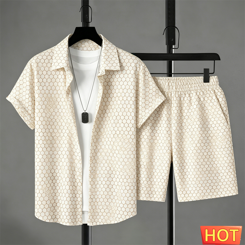Summer Outfits Man Shirt Set G - Summer Clothing Beach ulasan dan harga