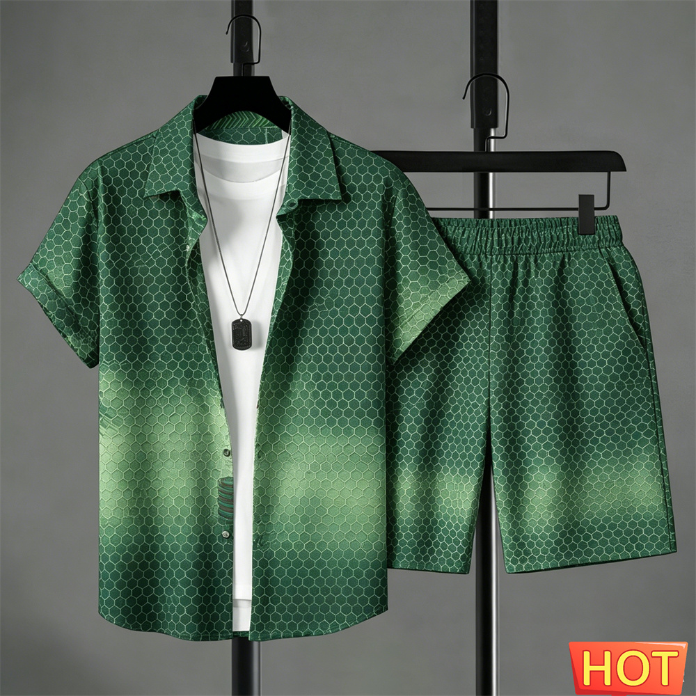 Summer Outfits Man Shirt Set G - Summer Clothing Beach ulasan dan harga