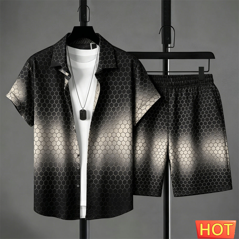 Summer Outfits Man Shirt Set G - Summer Clothing Beach ulasan dan harga