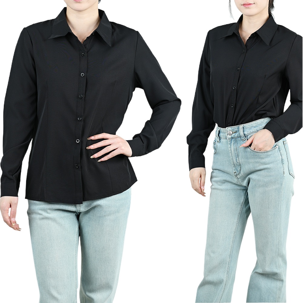 Office Women's White Black Blo - Xl Summer Clothing ulasan dan harga