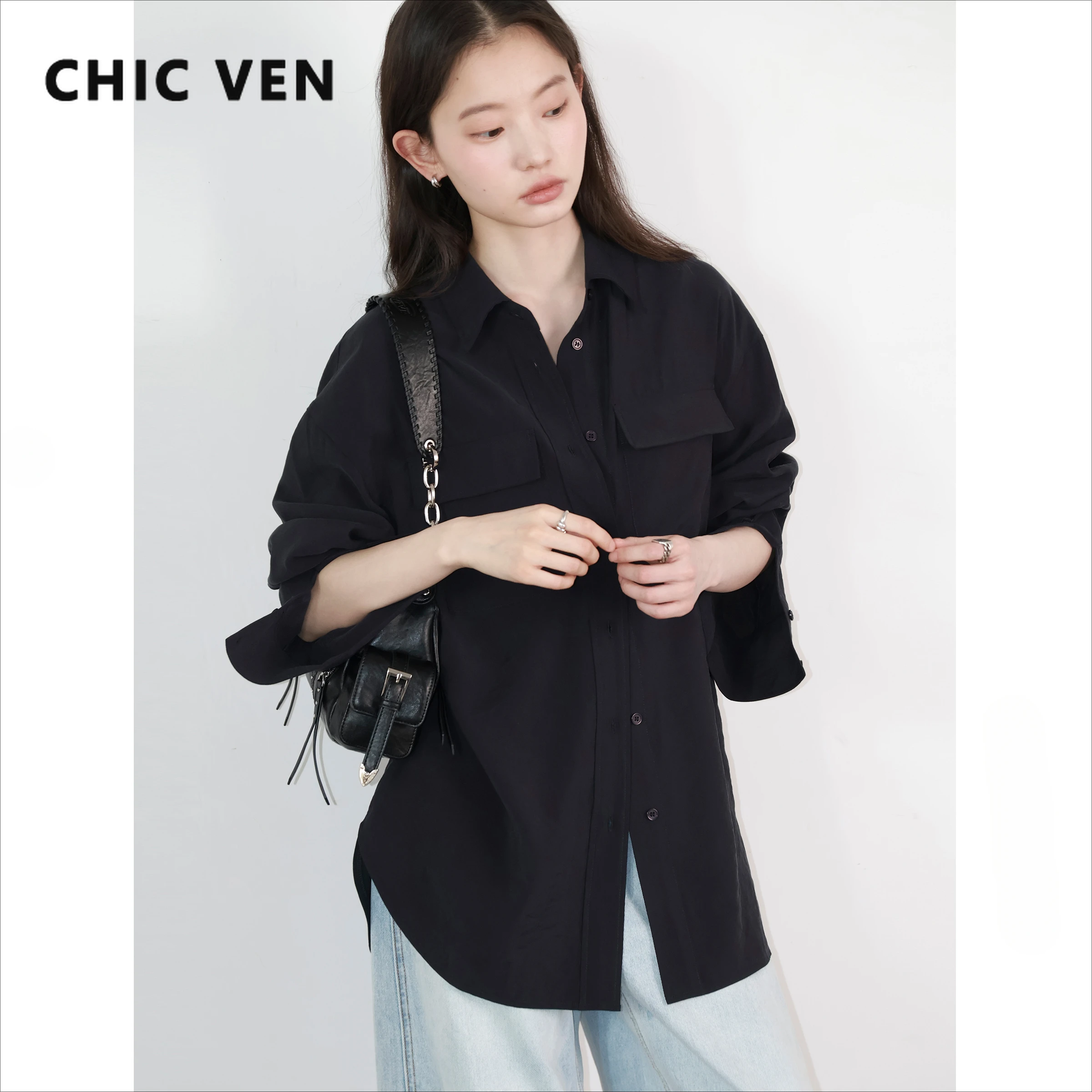 CHIC VEN Fashion Women Shirts  - Summer Clothing Long Sleeve ulasan dan harga