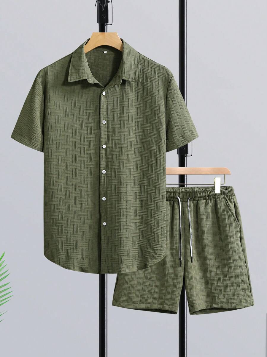 Manfinity RSRT Men's Mature Va - Linen Shorts Men ulasan dan harga
