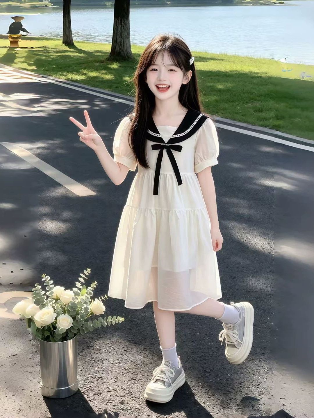 Girls Summer Dress Navy Collar - Summer Clothing Old Navy ulasan dan harga