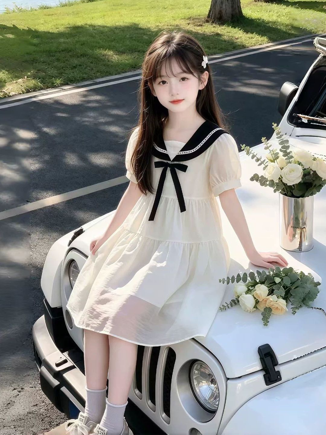 Girls Summer Dress Navy Collar - Summer Clothing Old Navy ulasan dan harga