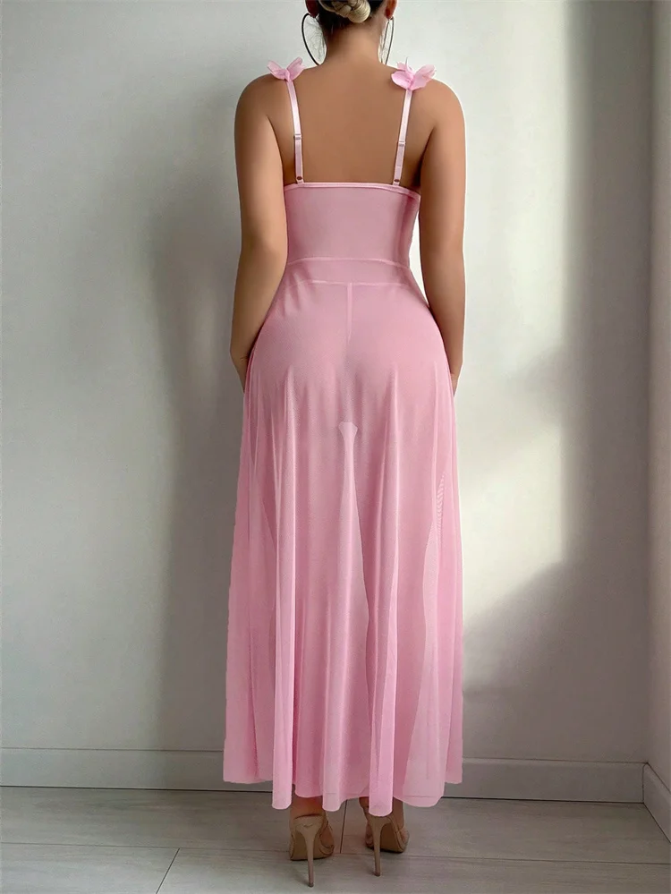 Pink Floral Sexy Nighties Wome - Summer Clothing Items ulasan dan harga