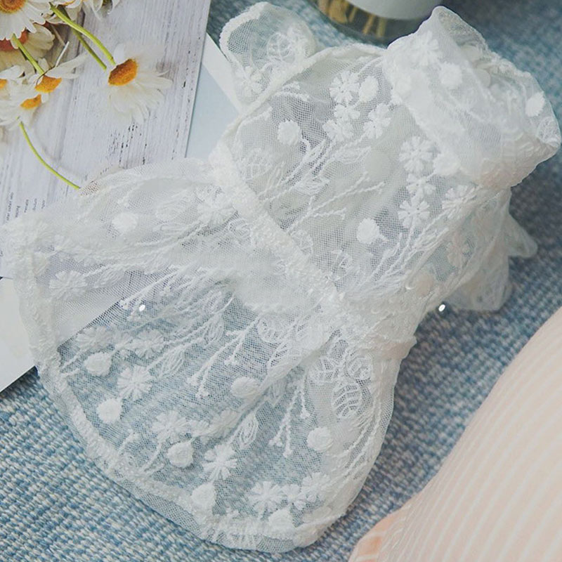 White Lace Princess Dog Weedin - Xl Summer Clothing ulasan dan harga
