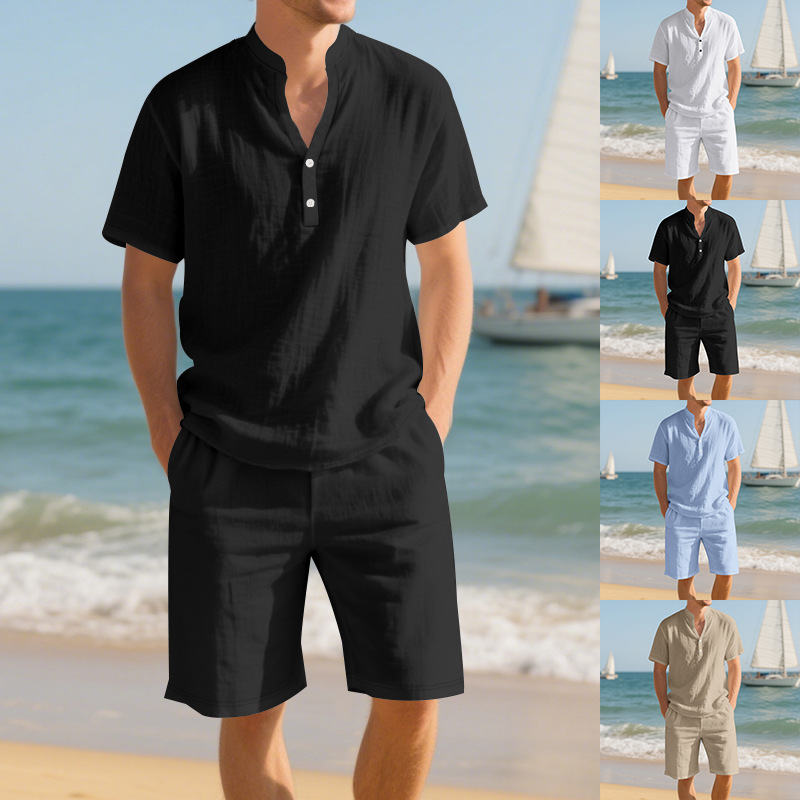 Summer Loose Linen Men's Henle - Linen Shorts Men ulasan dan harga