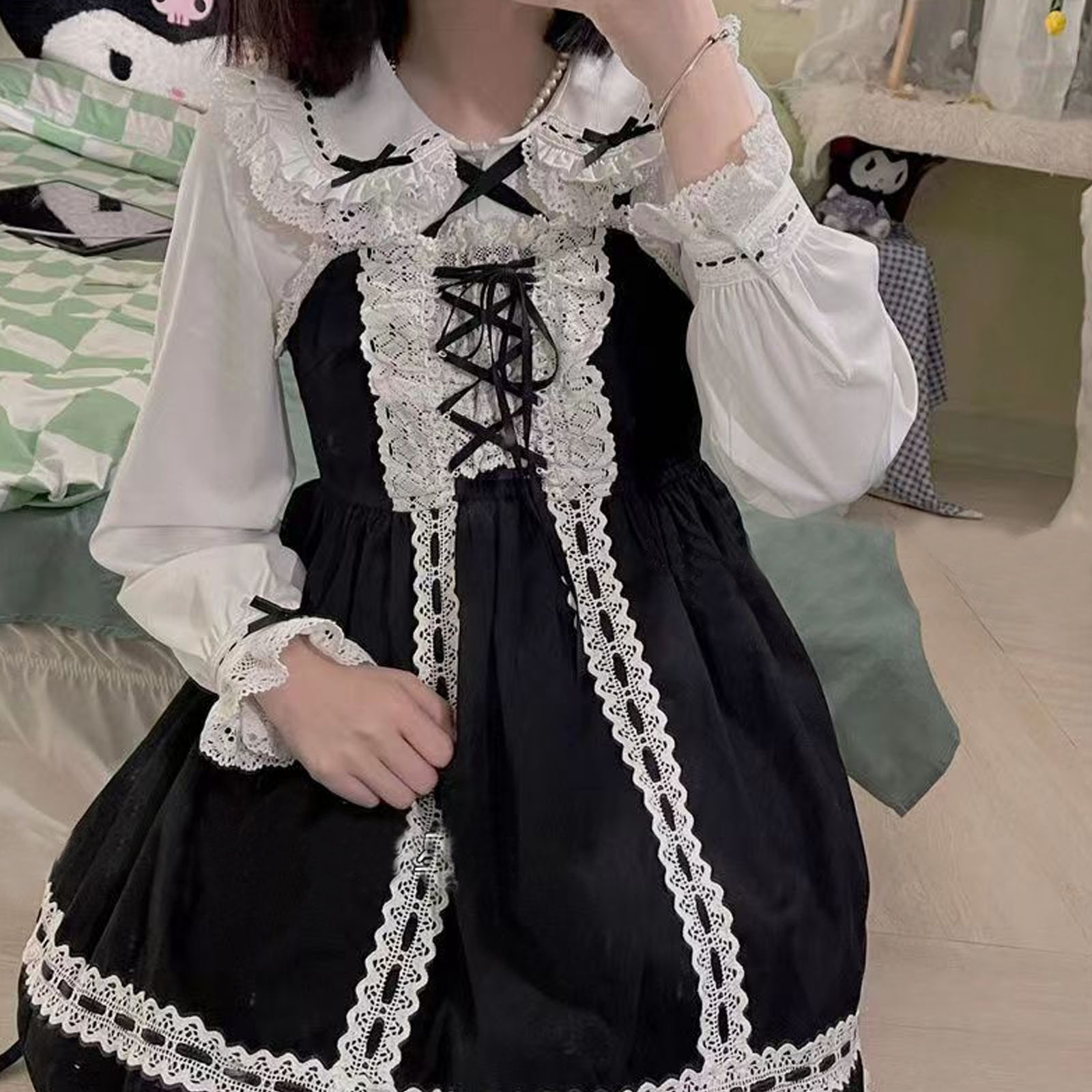 Japanese Lolita Style Lace Ruf - Xl Summer Clothing ulasan dan harga