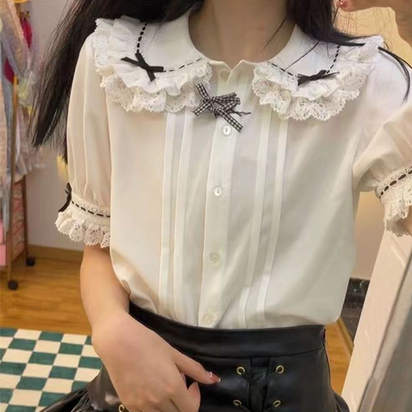 Japanese Lolita Style Lace Ruf - Xl Summer Clothing ulasan dan harga